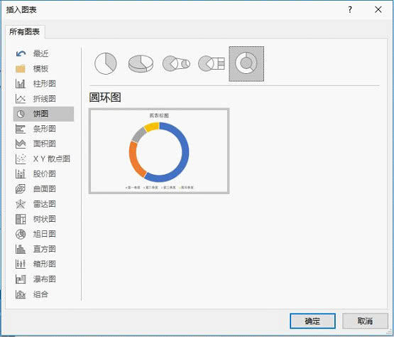 插入饼图